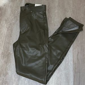 Zara Faux Vegan Leather Leggings